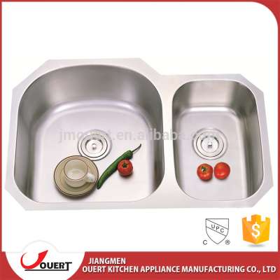 2017 quality design 304 stainless steel double bowl undermount 80 20 kitchen sink